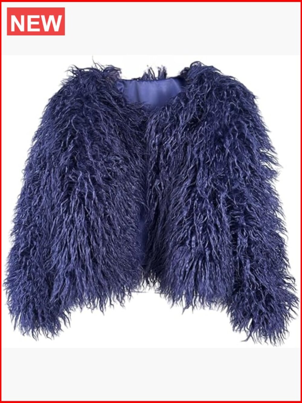 Winter Fluffy Faux Fur Coat Shaggy Jacket Long Sleeve Outwear